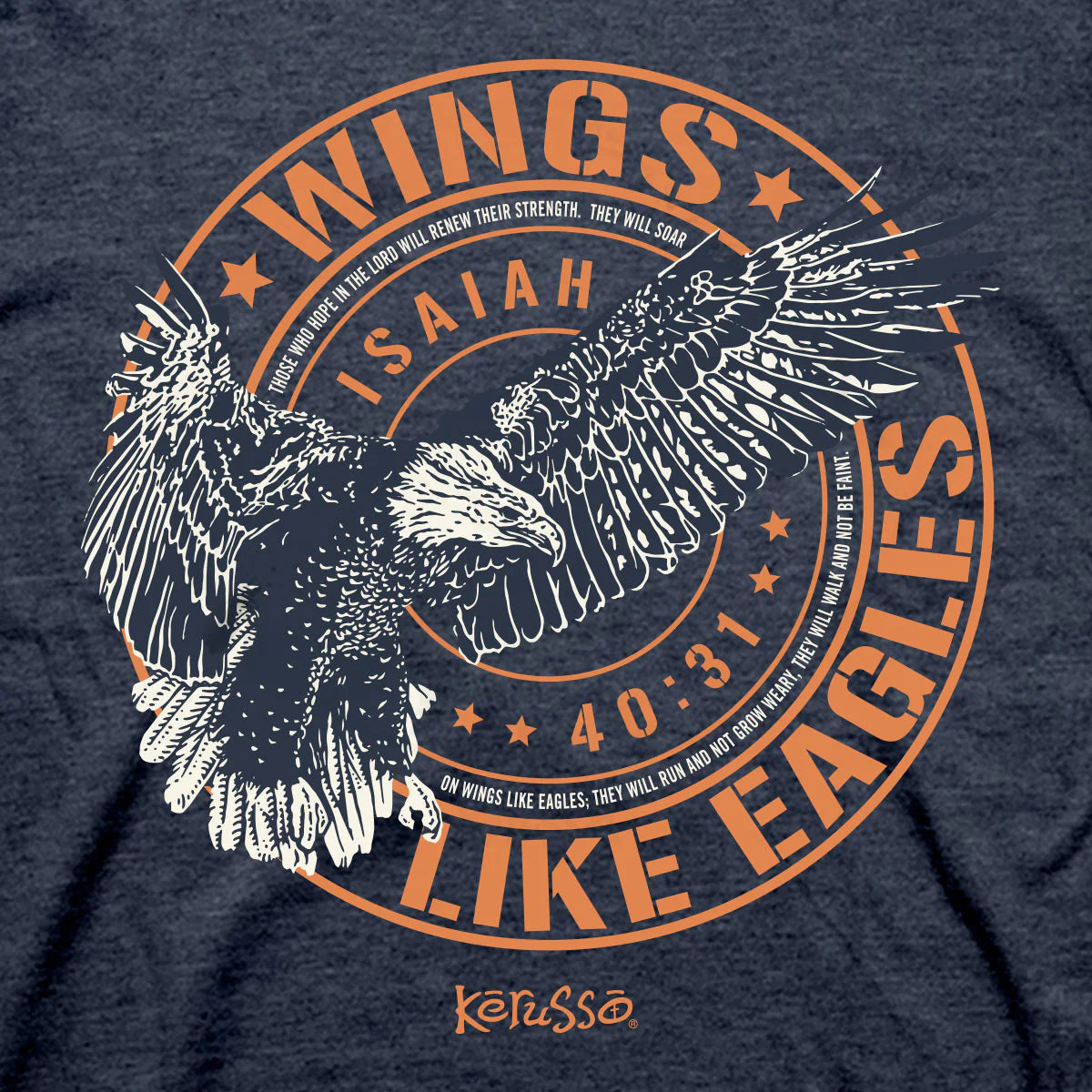 Wings Like Eagles Crest T-Shirt