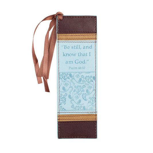 Be Still and Know That I Am God Faux Leather Bookmark