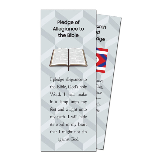 Bible and Flag Pledges Bookmark