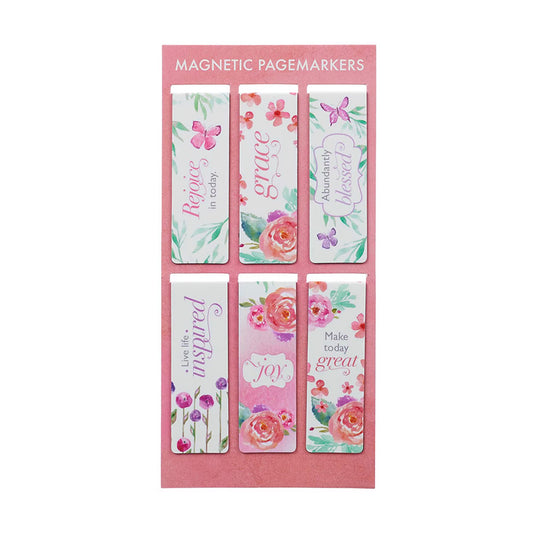 Blossoms of Blessings Magnetic Bookmark Set