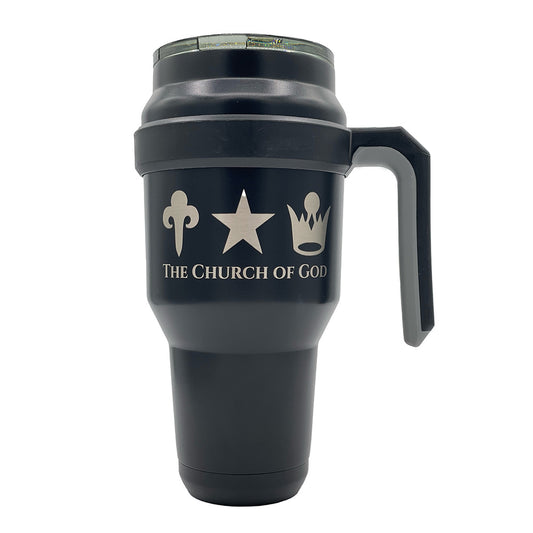 Church Logo 40oz Tumbler with Handle