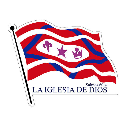 Church Flag Decal (4"x6")