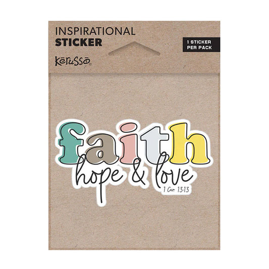 Faith Hope Love Sticker