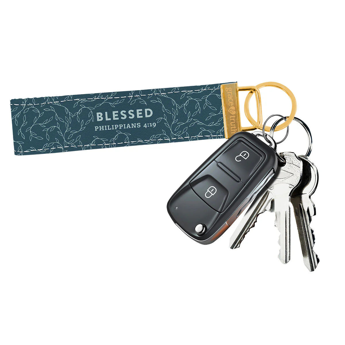 grace & truth Blessed Keychain