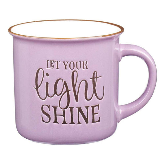 Let Your Light Shine Lavender Camp-style Coffee Mug