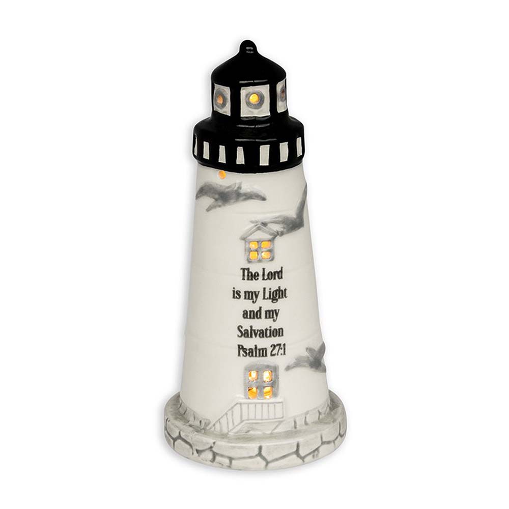 The Lord is My Light, Mini Lighthouse Lamp