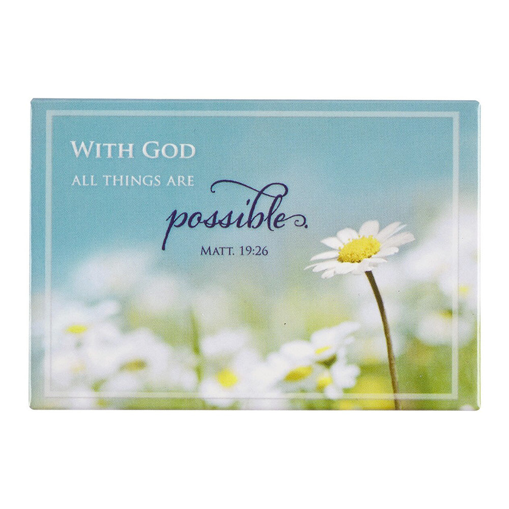 With God All Things Are Possible Magnet